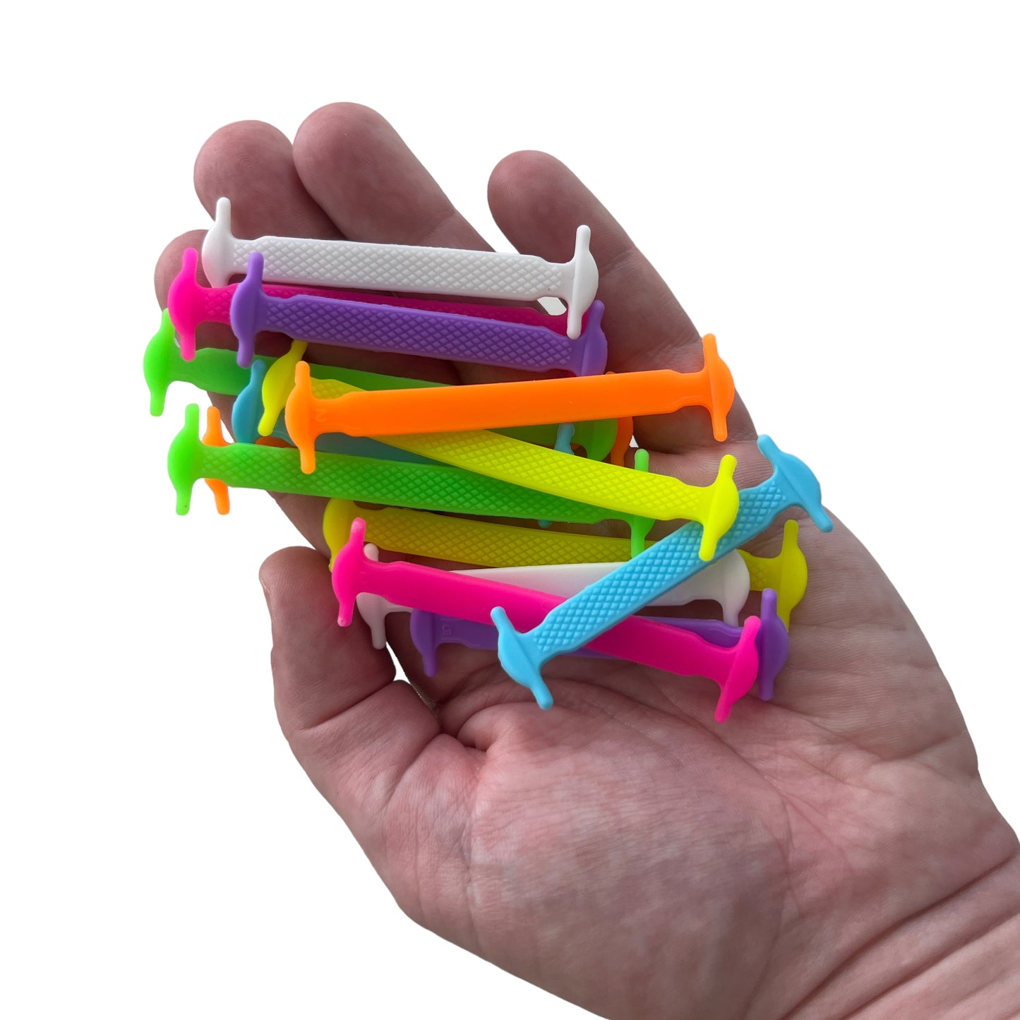 Adaptive ‘No Tie’ Shoelaces — Colourful Silicone