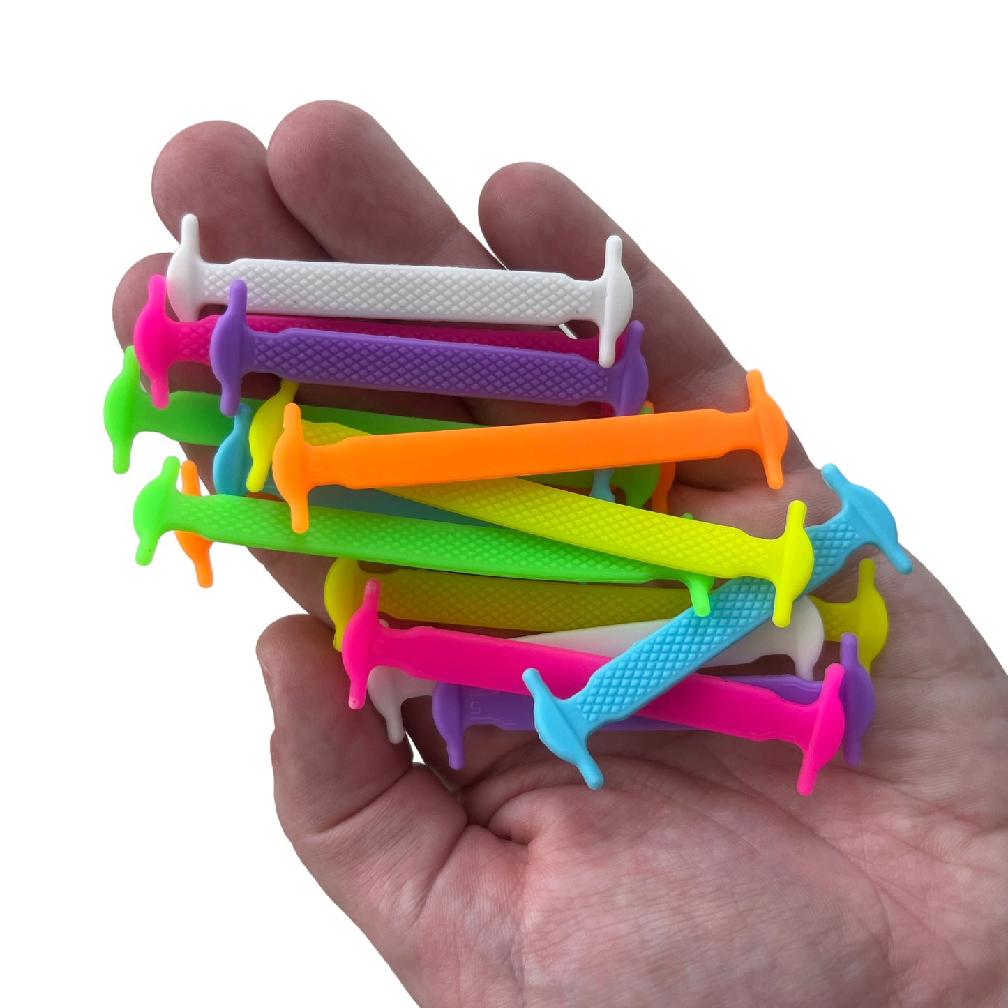 Adaptive ‘No Tie’ Shoelaces — Colourful Silicone