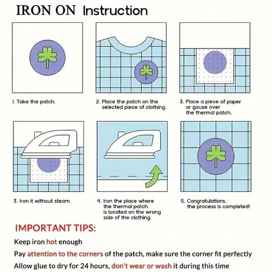 NZSL Motif, Iron On Appliqué Patch “I love you”