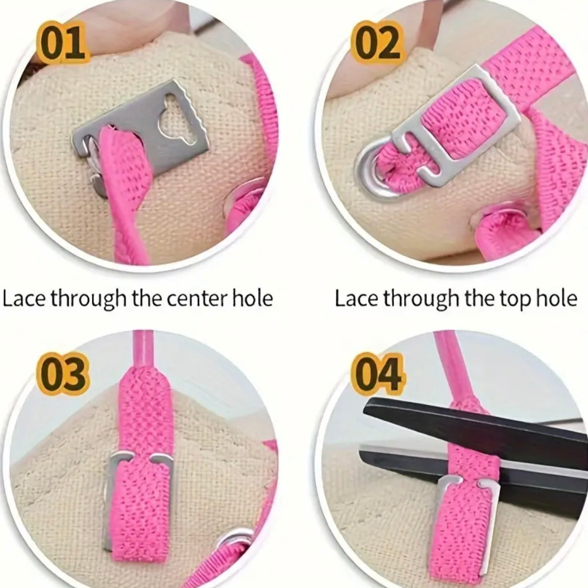 Shoelaces - No-tie Invisible Anchor Clips