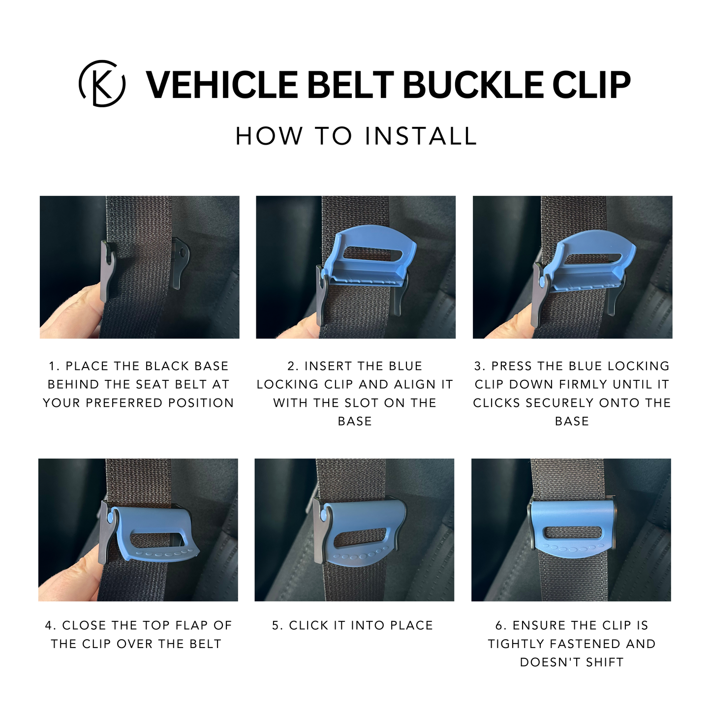 Vehicle Belt Buckle Clip