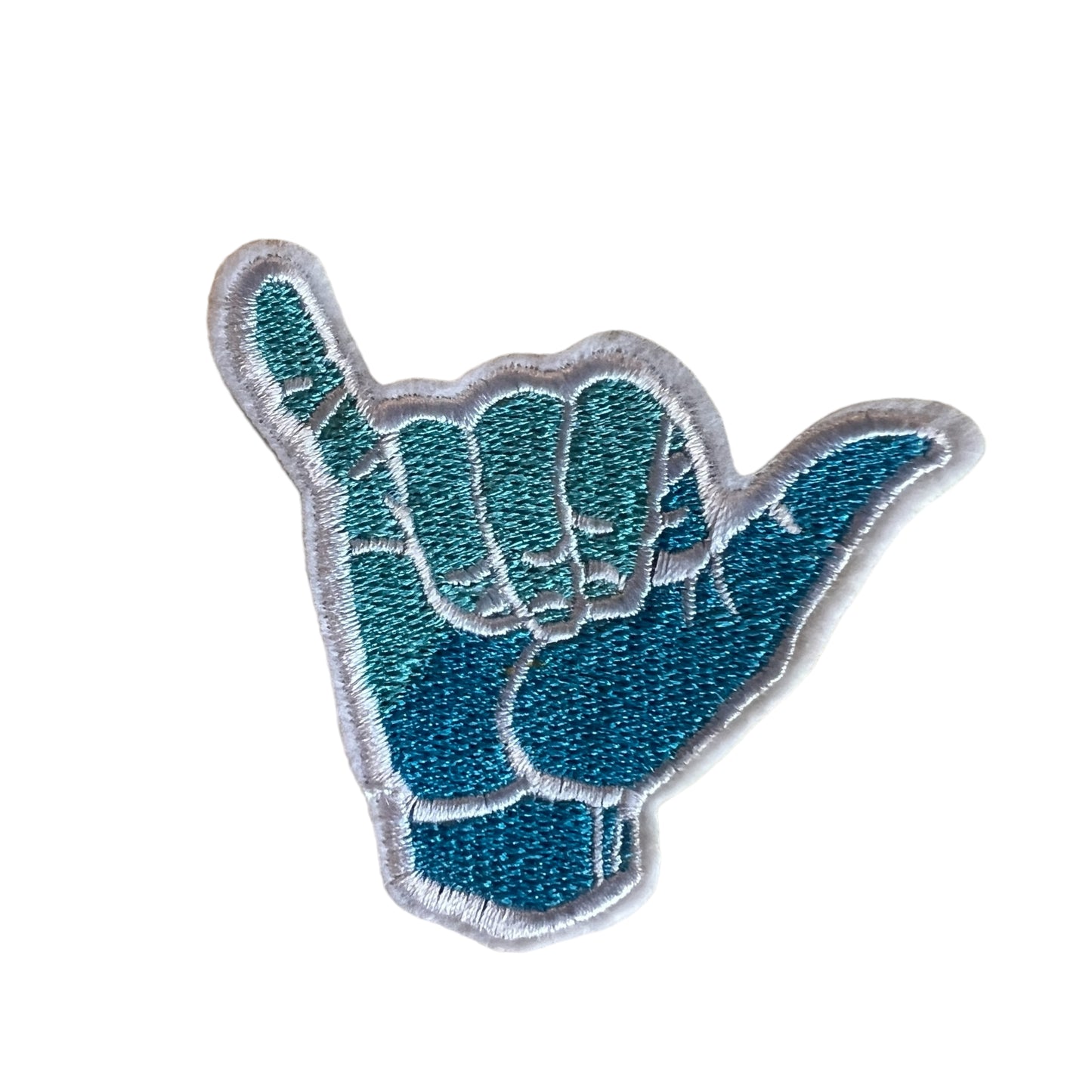 NZSL Motif, Iron On Appliqué Patch - Sea Blue