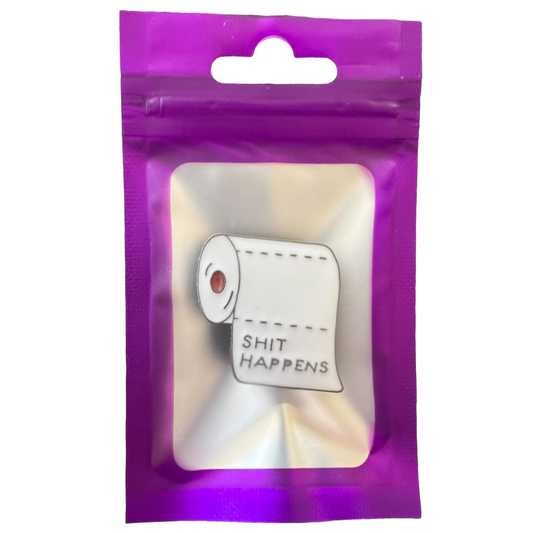 Pin — 'Shit Happens'. Toilet Paper. SPIRIT SPARKPLUGS