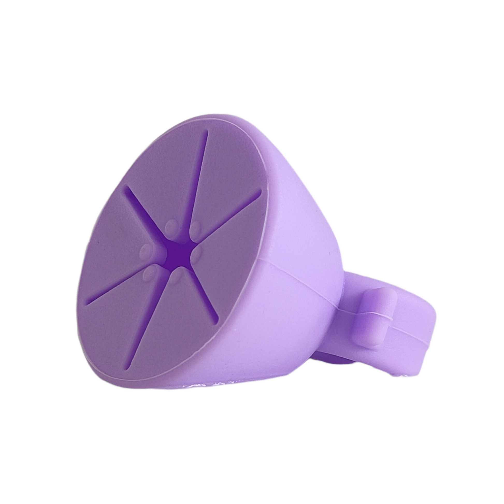 Vinyl Waste Collector / Wearable Nail Polish Bottle / Art Bin Health & Beauty SPIRIT SPARKPLUGS Purple