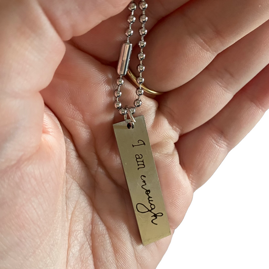 Necklace 'Im Enough' Jewelry SPIRIT SPARKPLUGS Silver