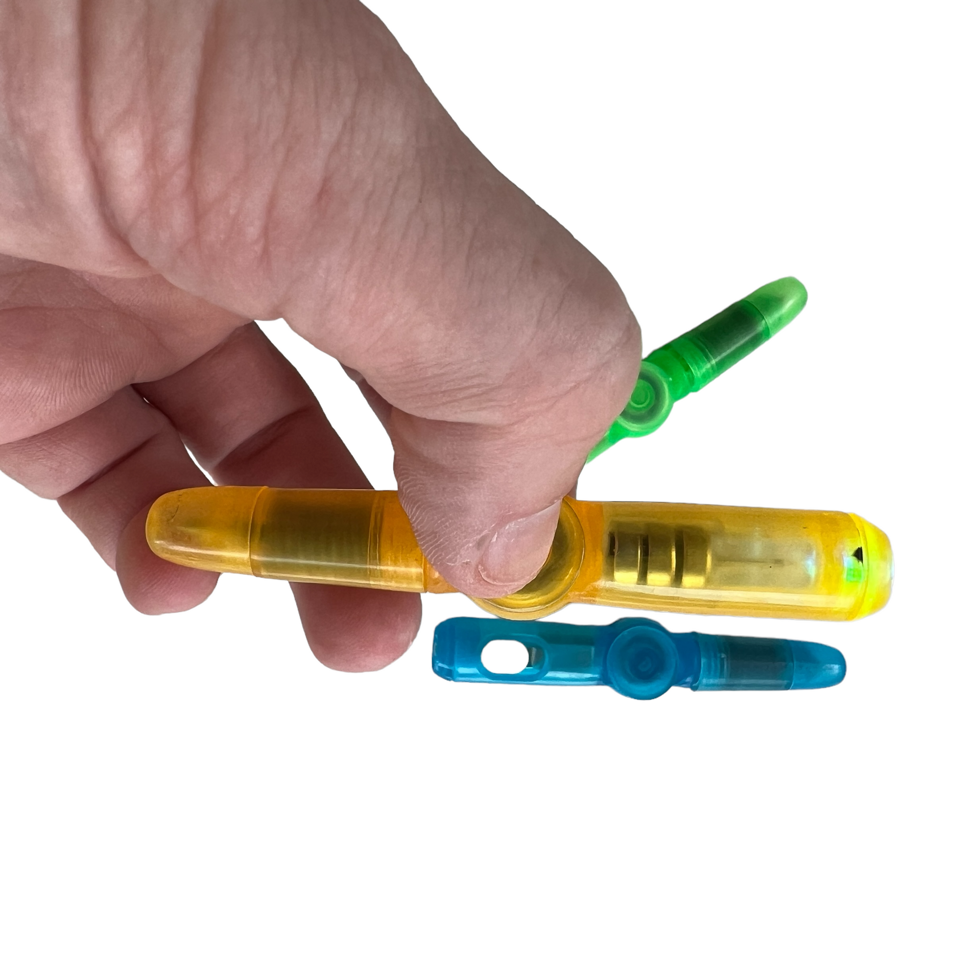 Sensory Light Up Spin Pen  SPIRIT SPARKPLUGS Pack of 3 ( Assorted)