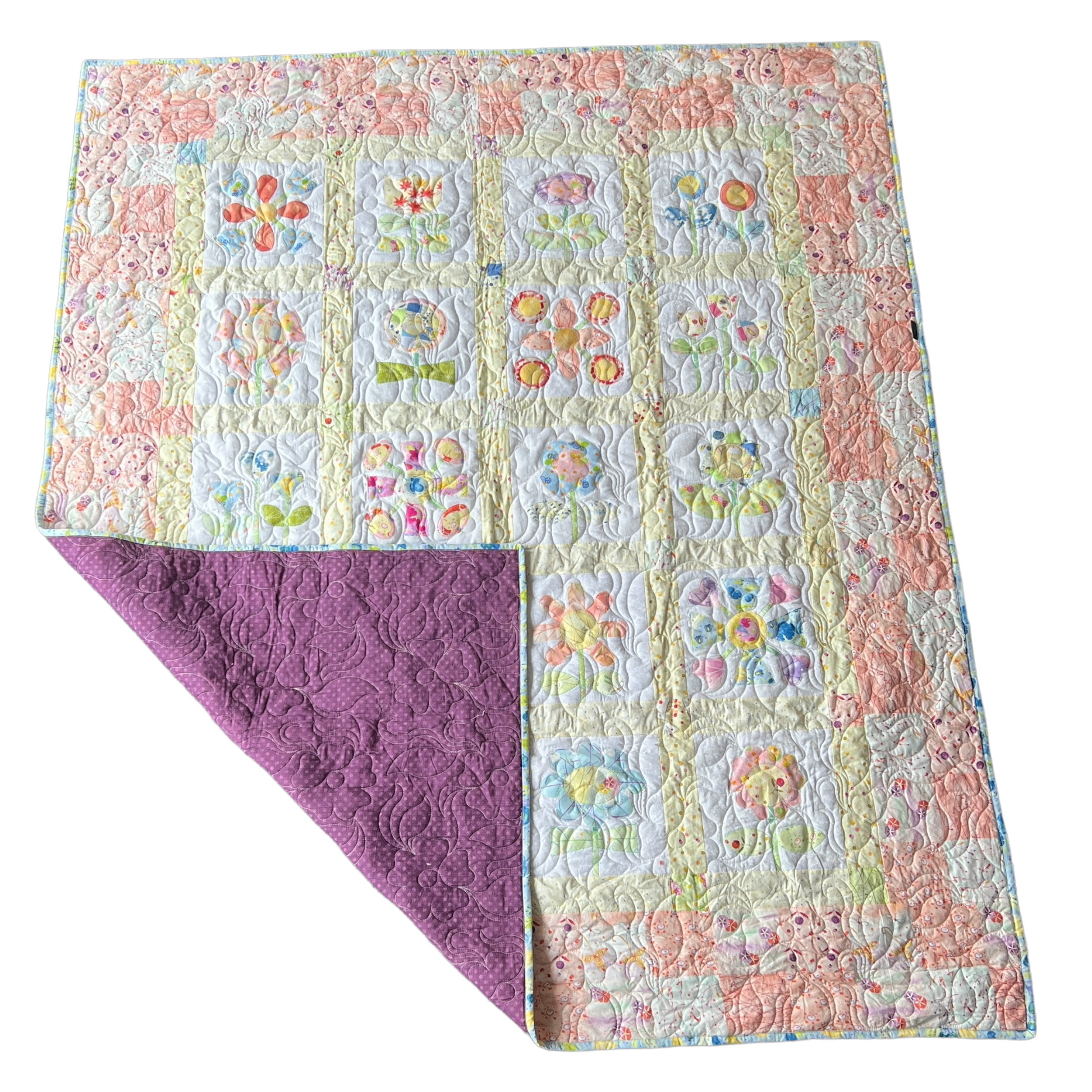 Quilt — Floral, Single Bed Quilt Baby & Toddler Car Seat Accessories Splash Quilting