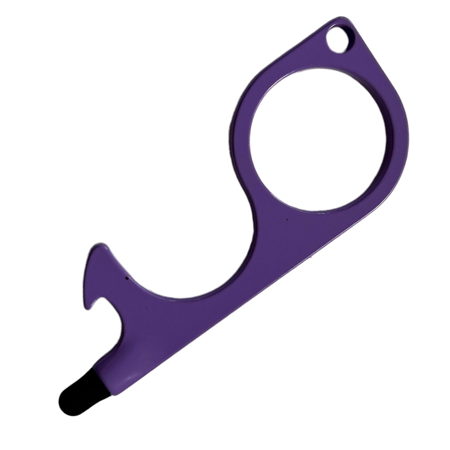 Keyring — No Touch Door Opener + tool Mobility & Accessibility SPIRIT SPARKPLUGS Magic Purple No Clips