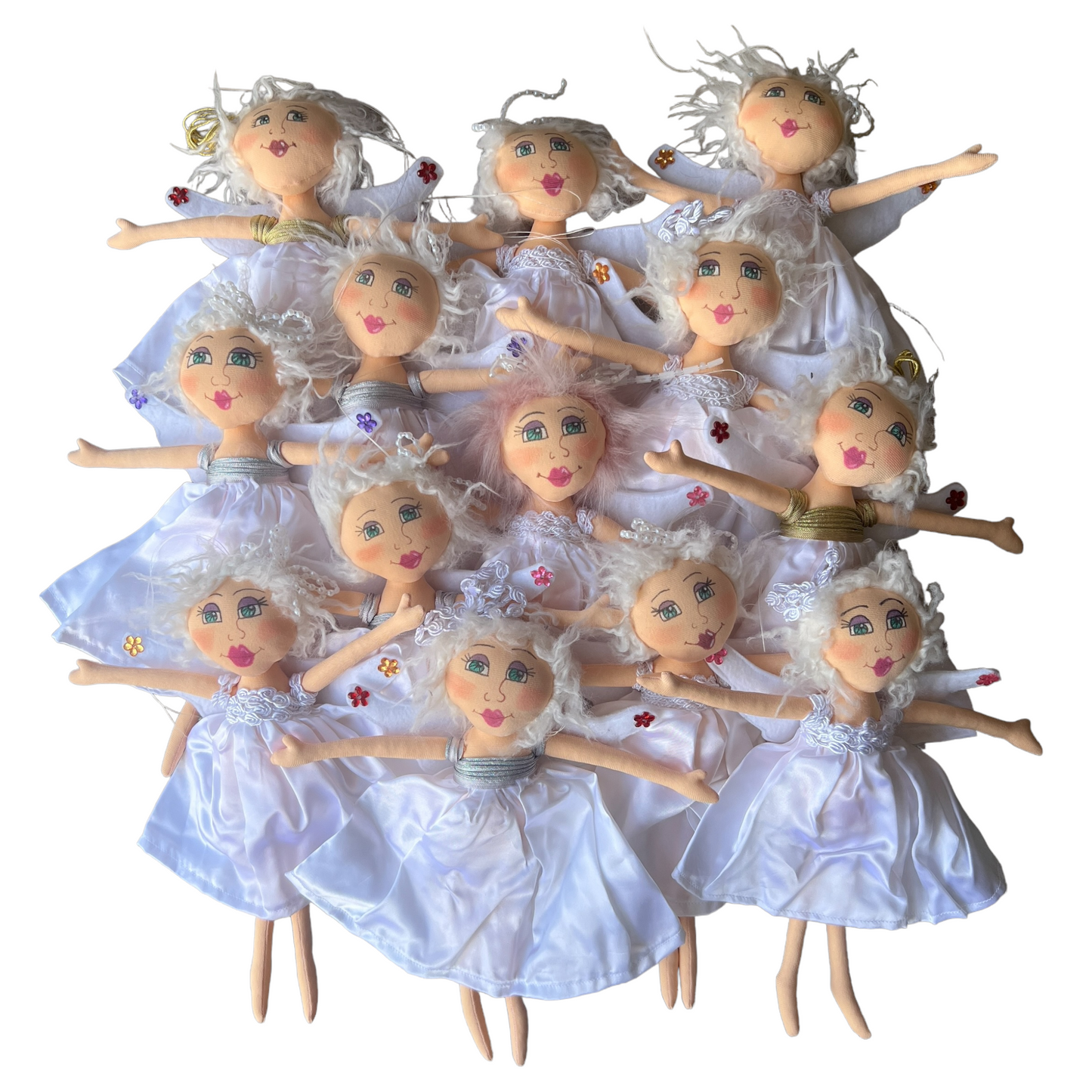 Hanging Christmas Angel Dolls  Splash Quilting