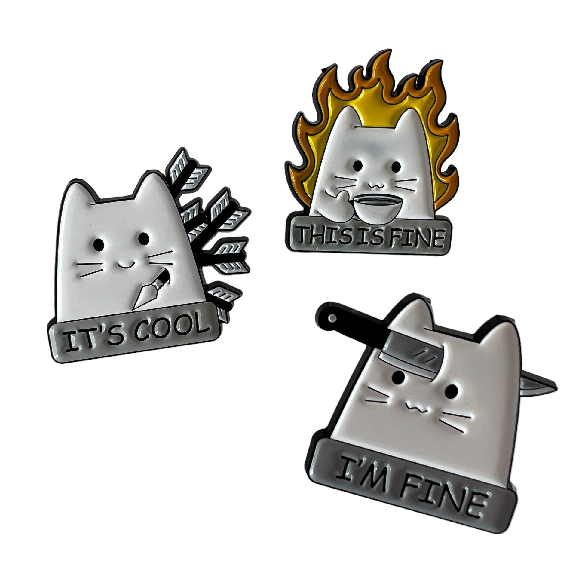 Pin — Cats Dark Humour Series  SPIRIT SPARKPLUGS