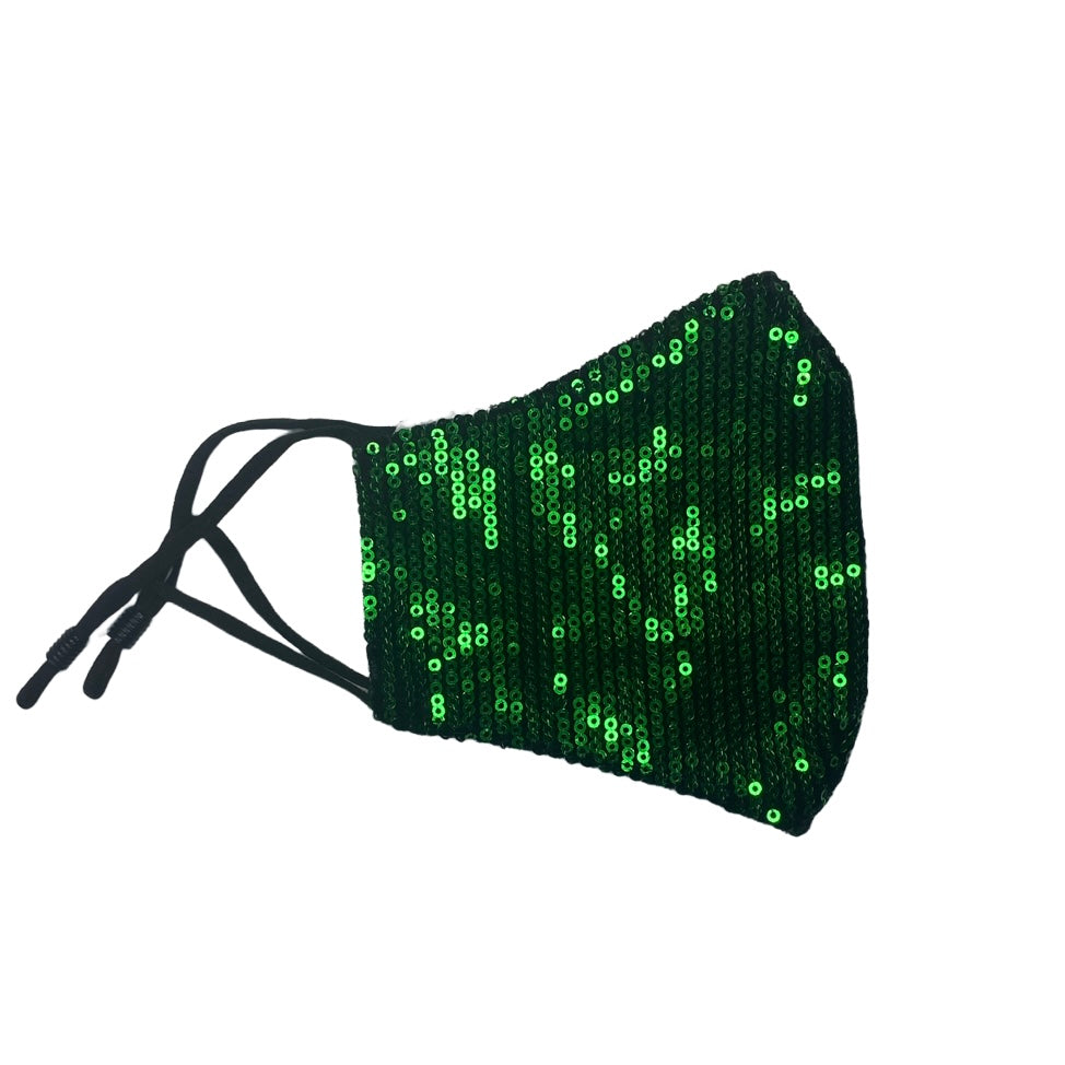Adult Reusable Fabric Sequin Mask Mask SPIRIT SPARKPLUGS