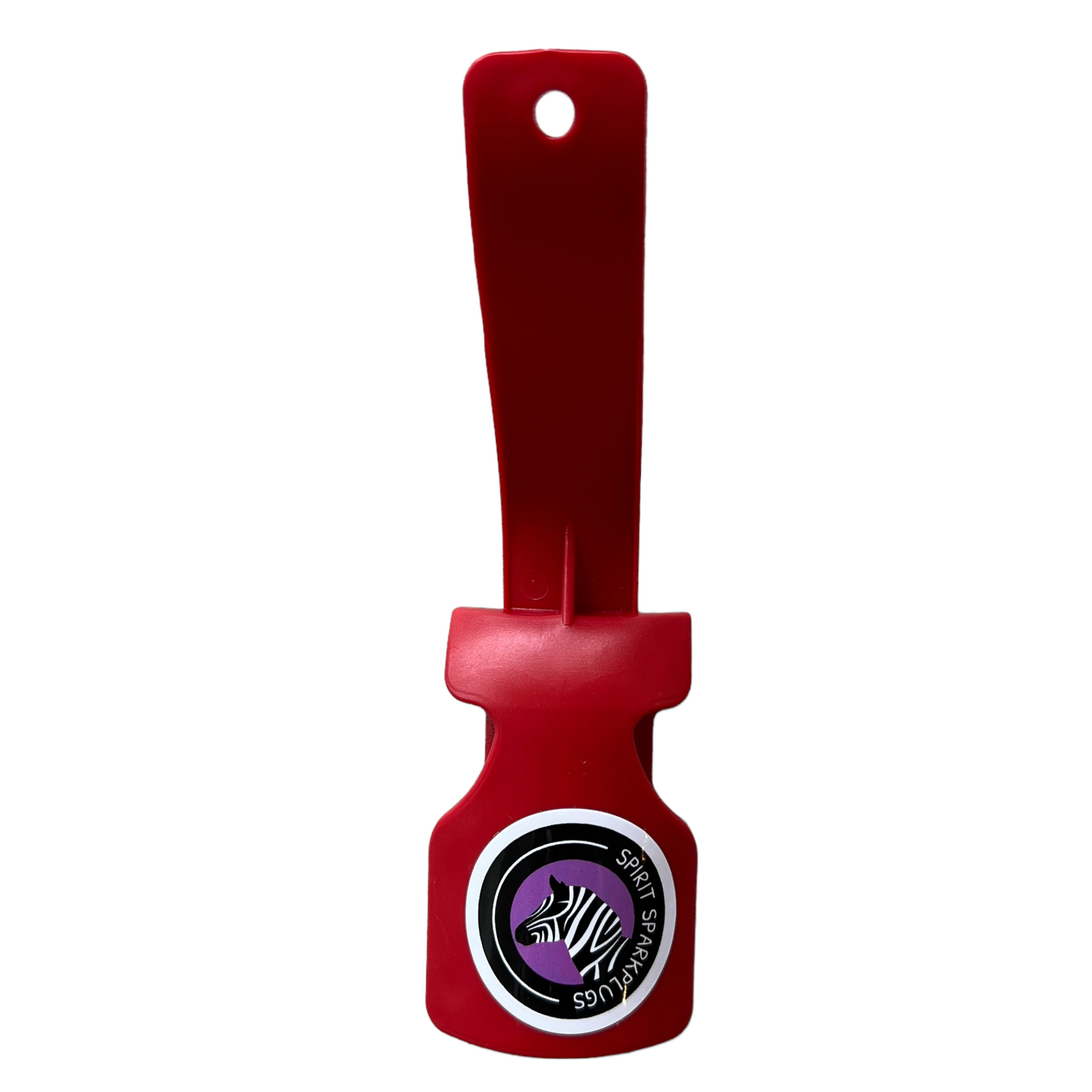 Easy On Easy Off Shoe Horn  SPIRIT SPARKPLUGS Red