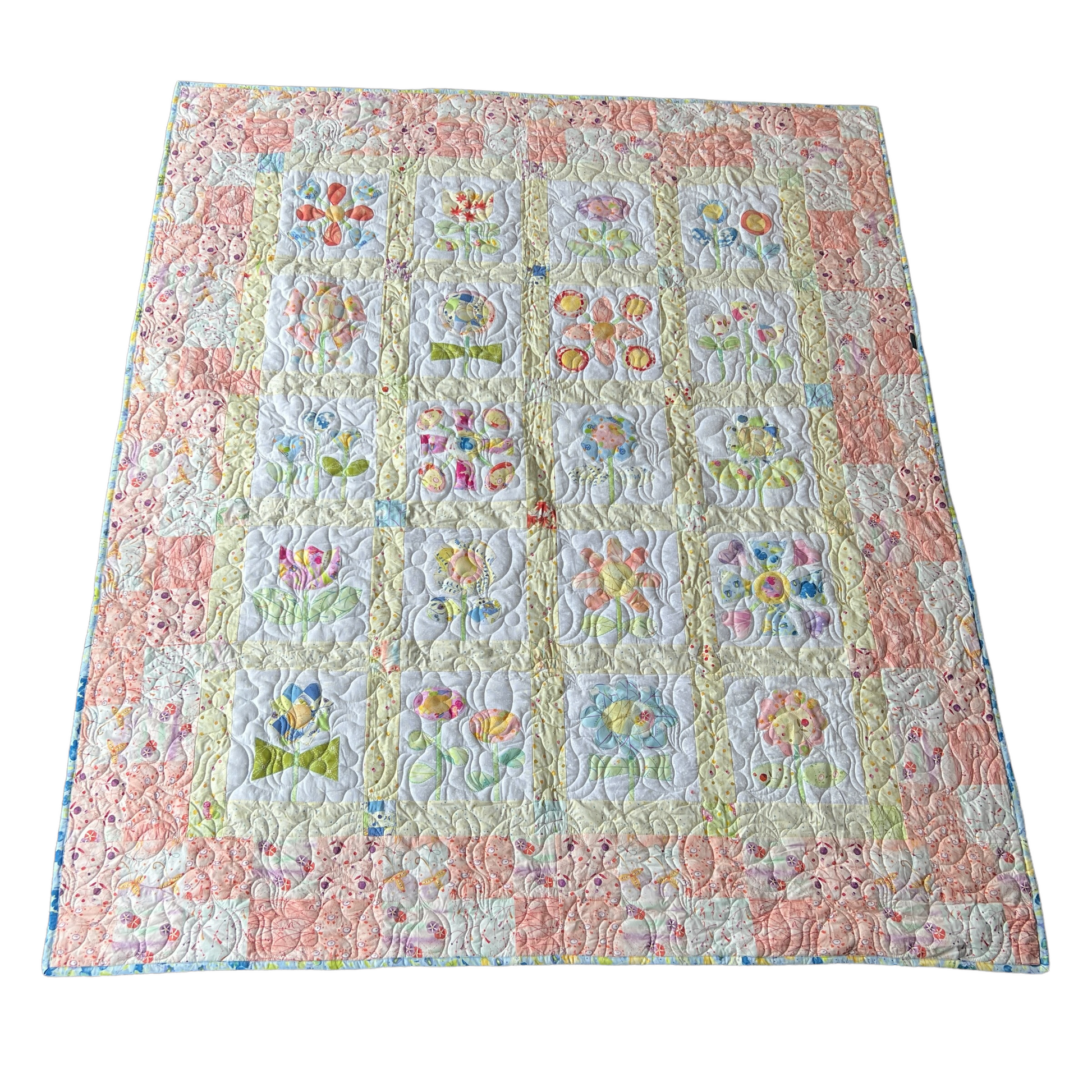 Quilt — Floral, Single Bed Quilt Baby & Toddler Car Seat Accessories Splash Quilting