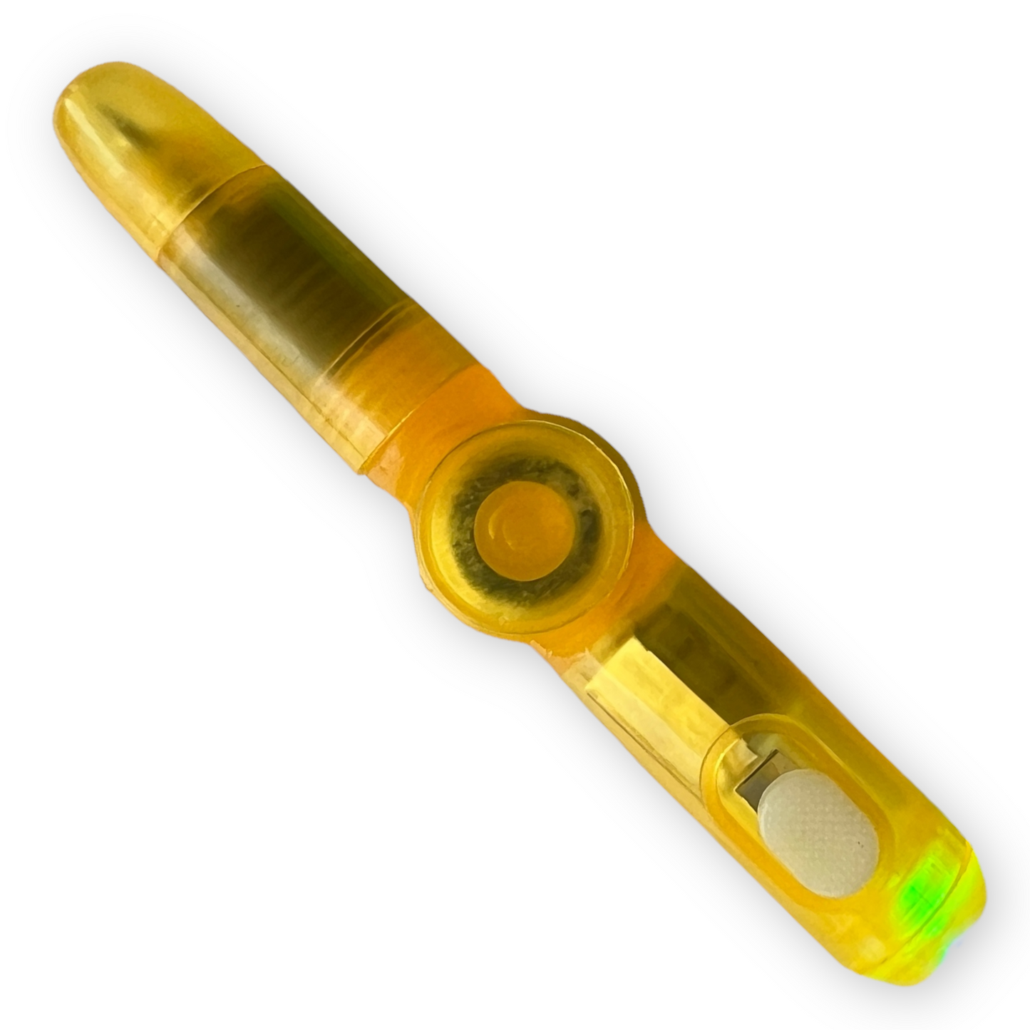 Sensory Light Up Spin Pen  SPIRIT SPARKPLUGS Yellow