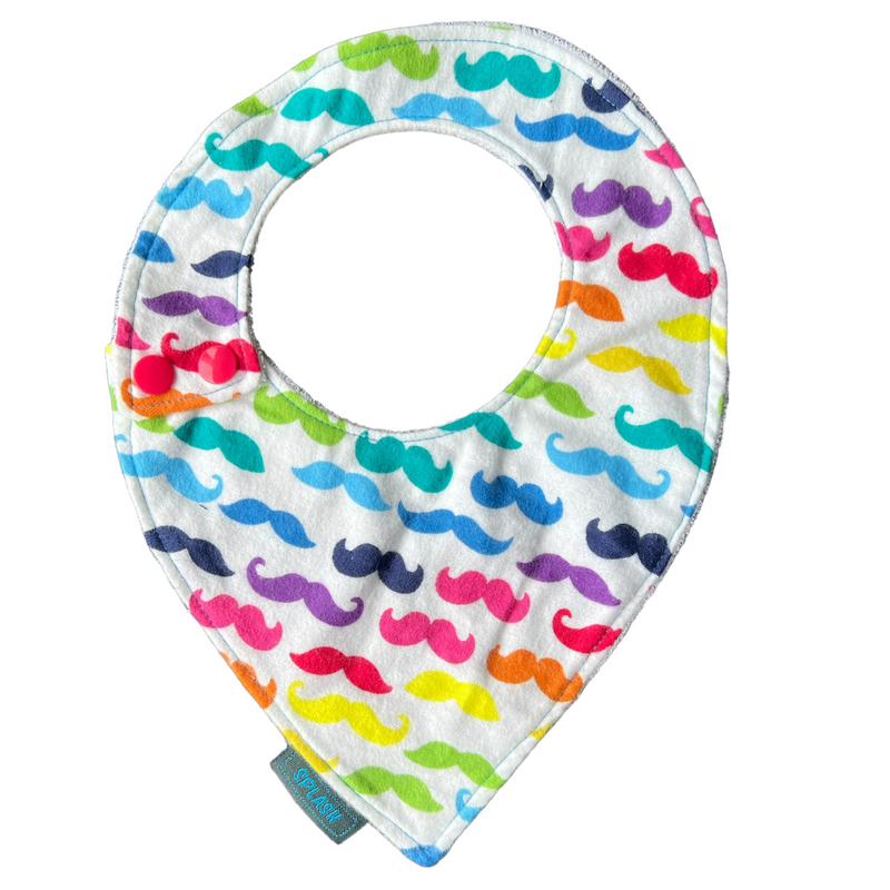 Pointed Side Fastener Bibs (assorted patterns)