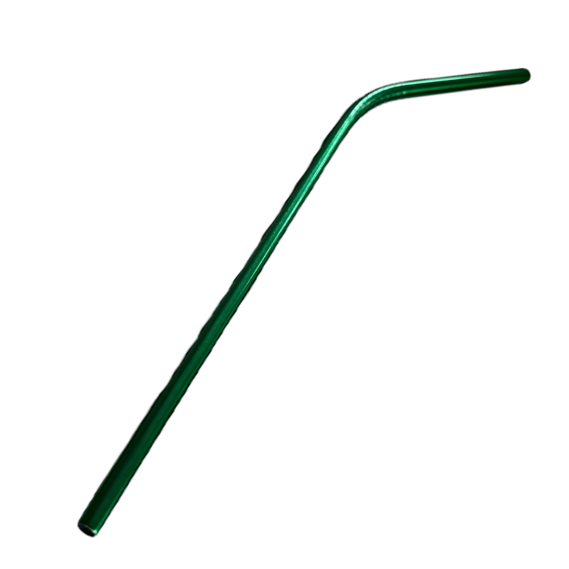 Tall Metal Straws  SPIRIT SPARKPLUGS Green