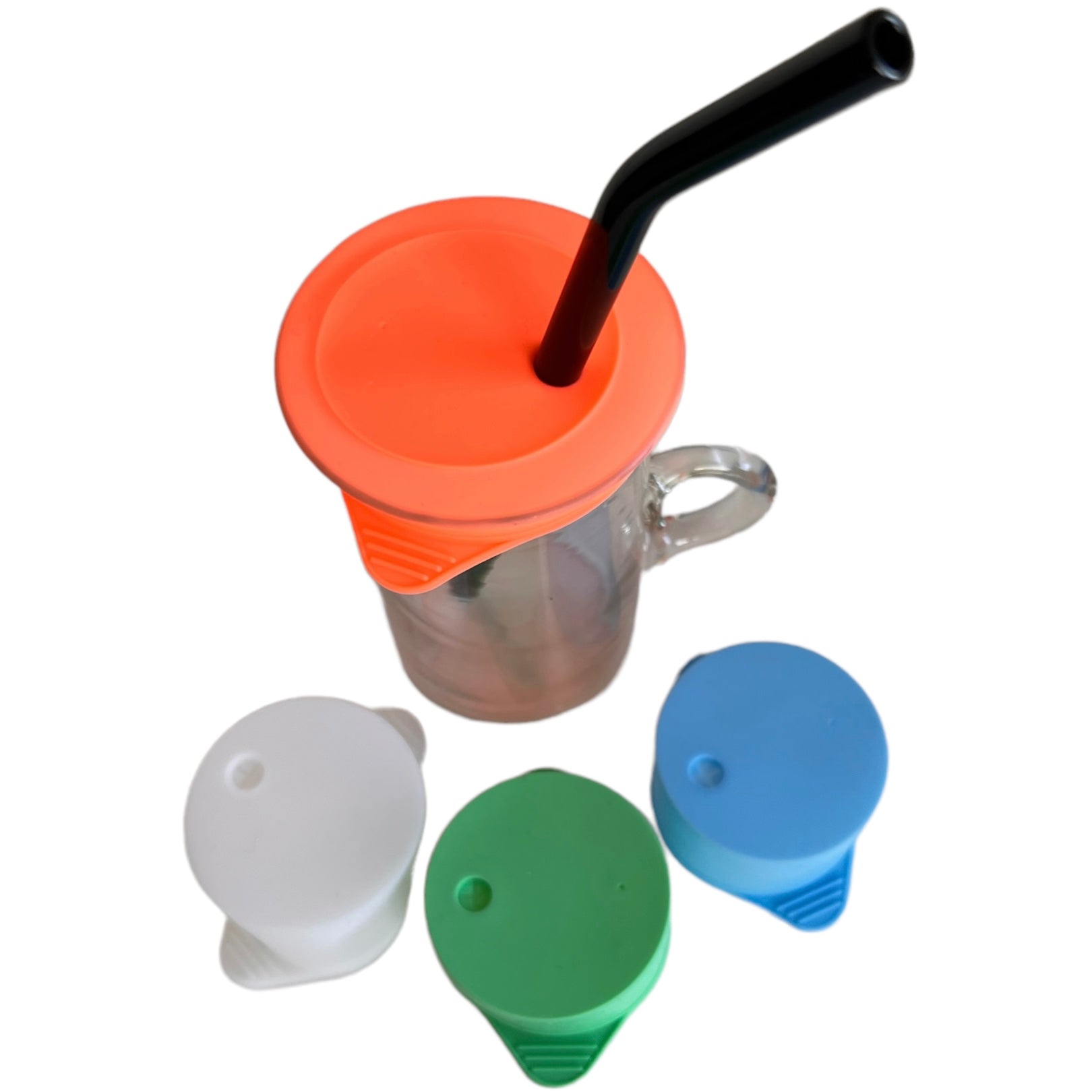 Silicone Cup Cover + Straw  SPIRIT SPARKPLUGS