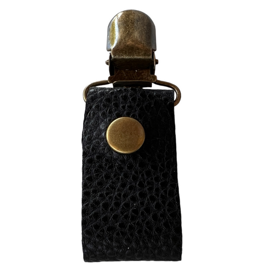 Leather Tubie Clip / Handbag Accessory  SPIRIT SPARKPLUGS