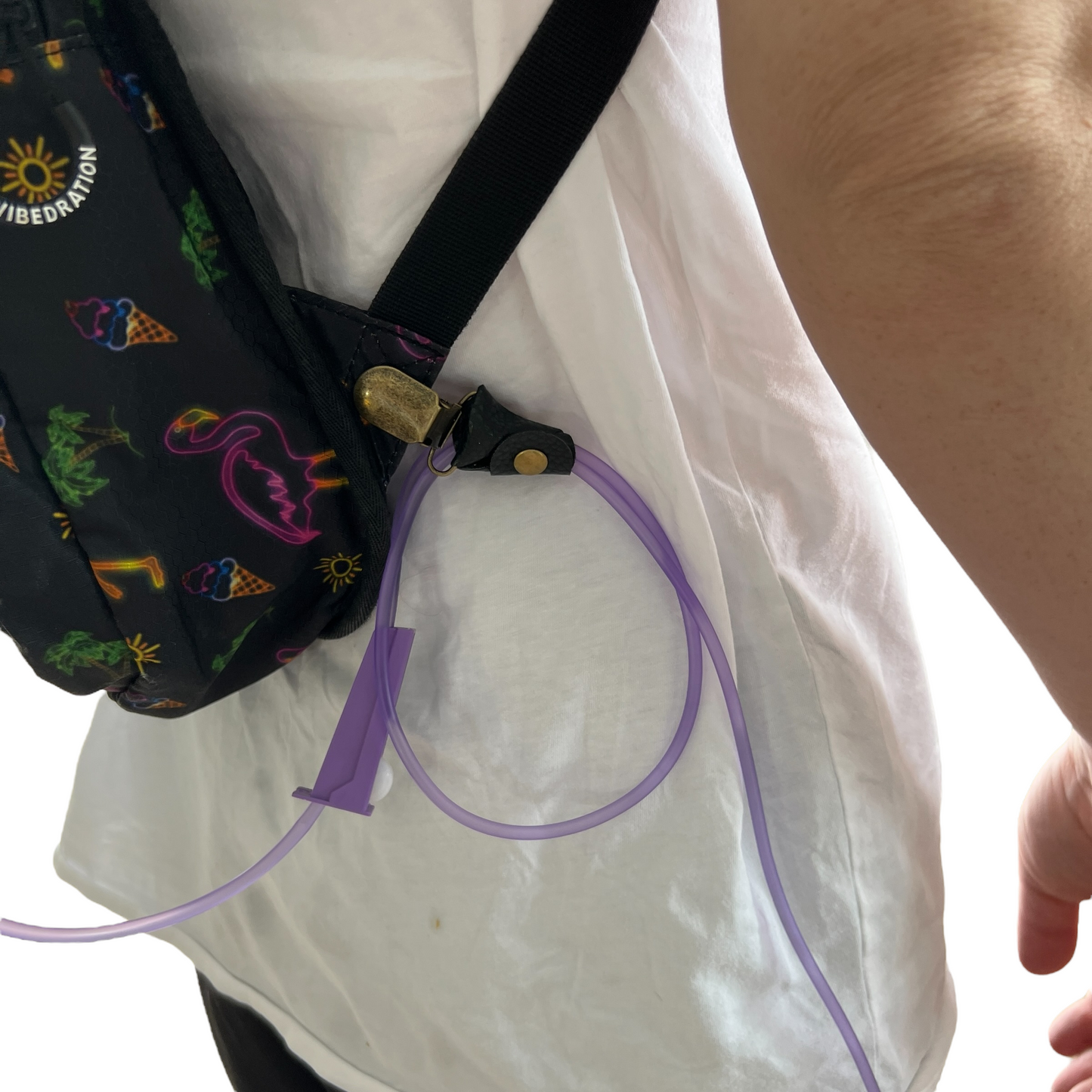 Leather Tubie Clip / Handbag Accessory  SPIRIT SPARKPLUGS