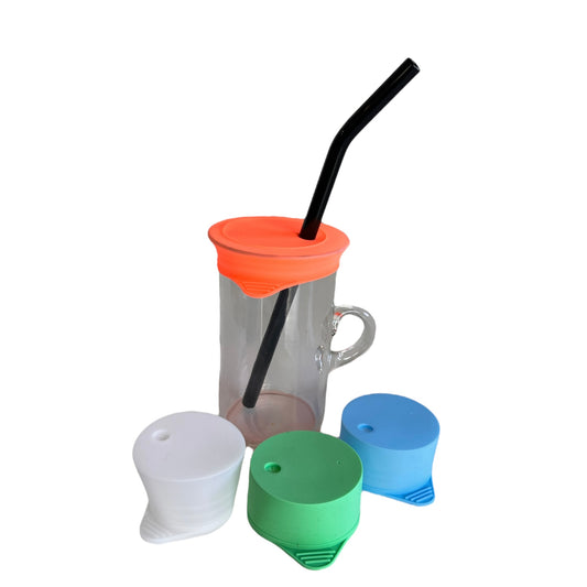 Silicone Cup Cover + Straw  SPIRIT SPARKPLUGS