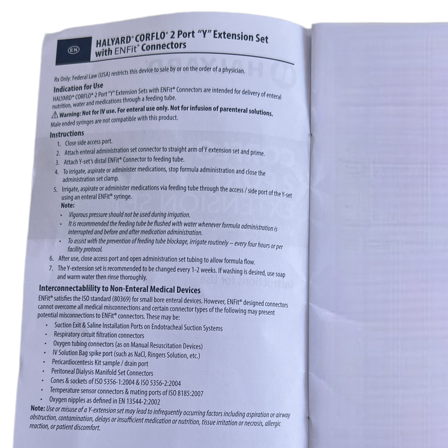 ENFit Feeding Tube Extension Set by Corflo (Short) Medical Supplies SPIRIT SPARKPLUGS