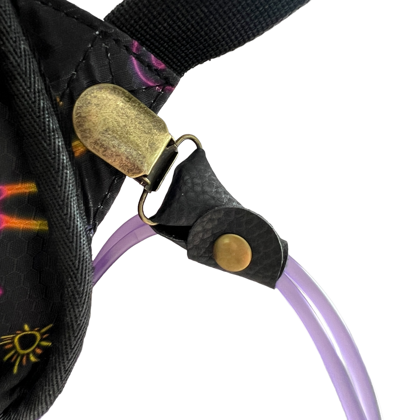 Leather Tubie Clip / Handbag Accessory  SPIRIT SPARKPLUGS