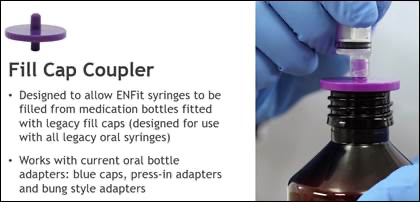 ⚖️ Fill Cap Coupler for Medicine Bottles by Avanos   (ENFit + Non-ENFit Compatible) Medical Supplies Kylee & Co