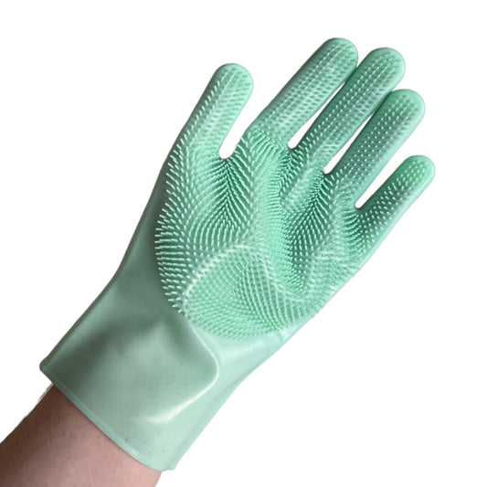 Dish Washing Scrubber Gloves  SPIRIT SPARKPLUGS Mint