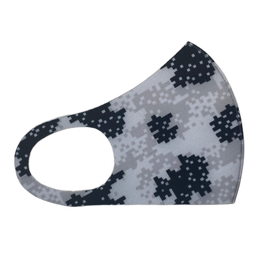 Adult Neoprene Reusable Mask - Pixel Masks SPIRIT SPARKPLUGS Black