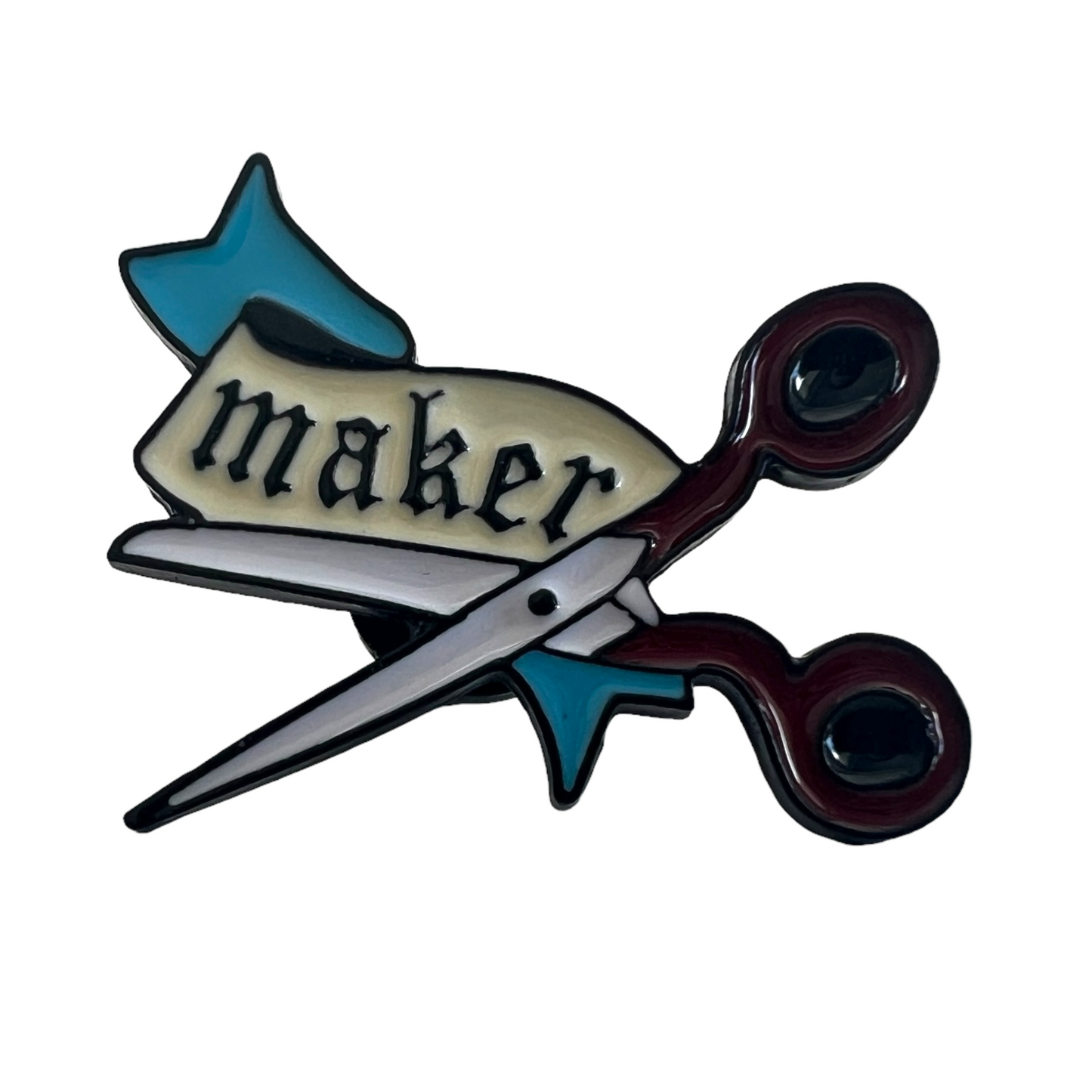 Pin — Scissors (Cartoon Banner ‘Maker’)  SPIRIT SPARKPLUGS