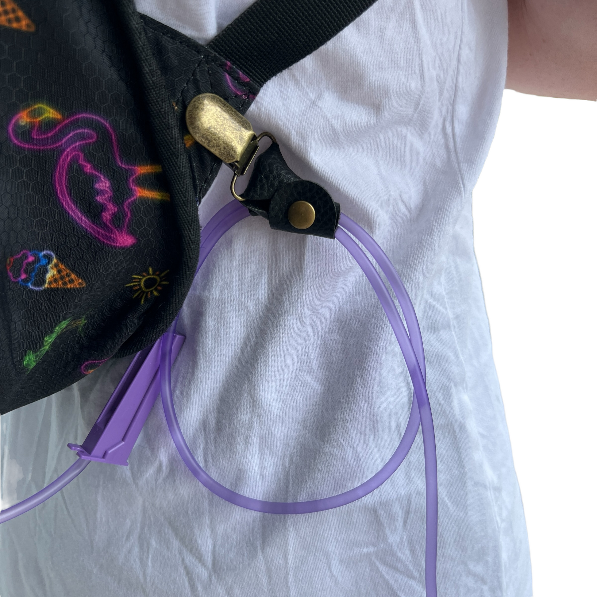 Leather Tubie Clip / Handbag Accessory  SPIRIT SPARKPLUGS