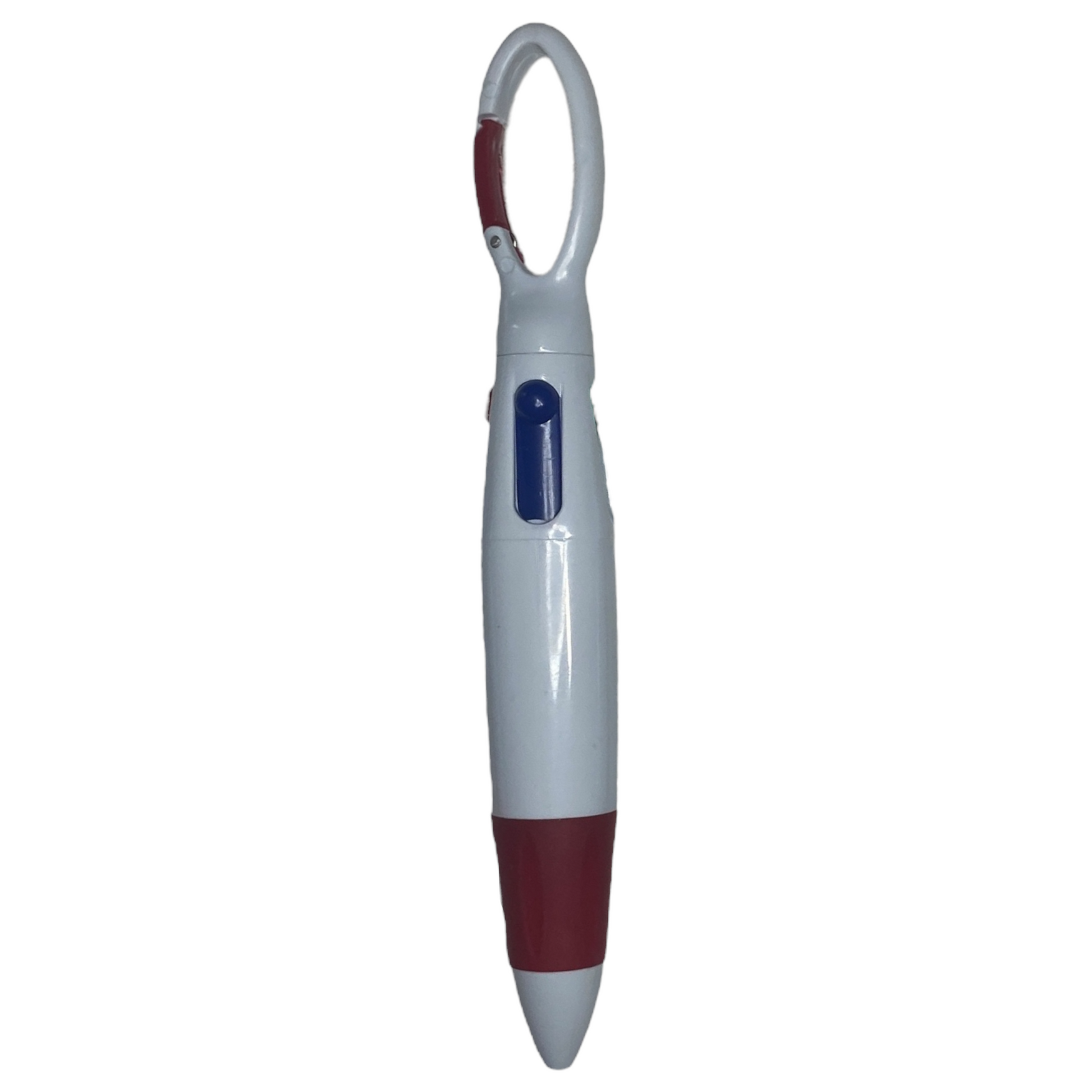 Four Color Pen with Carabiner Clip Stationery SPIRIT SPARKPLUGS Red