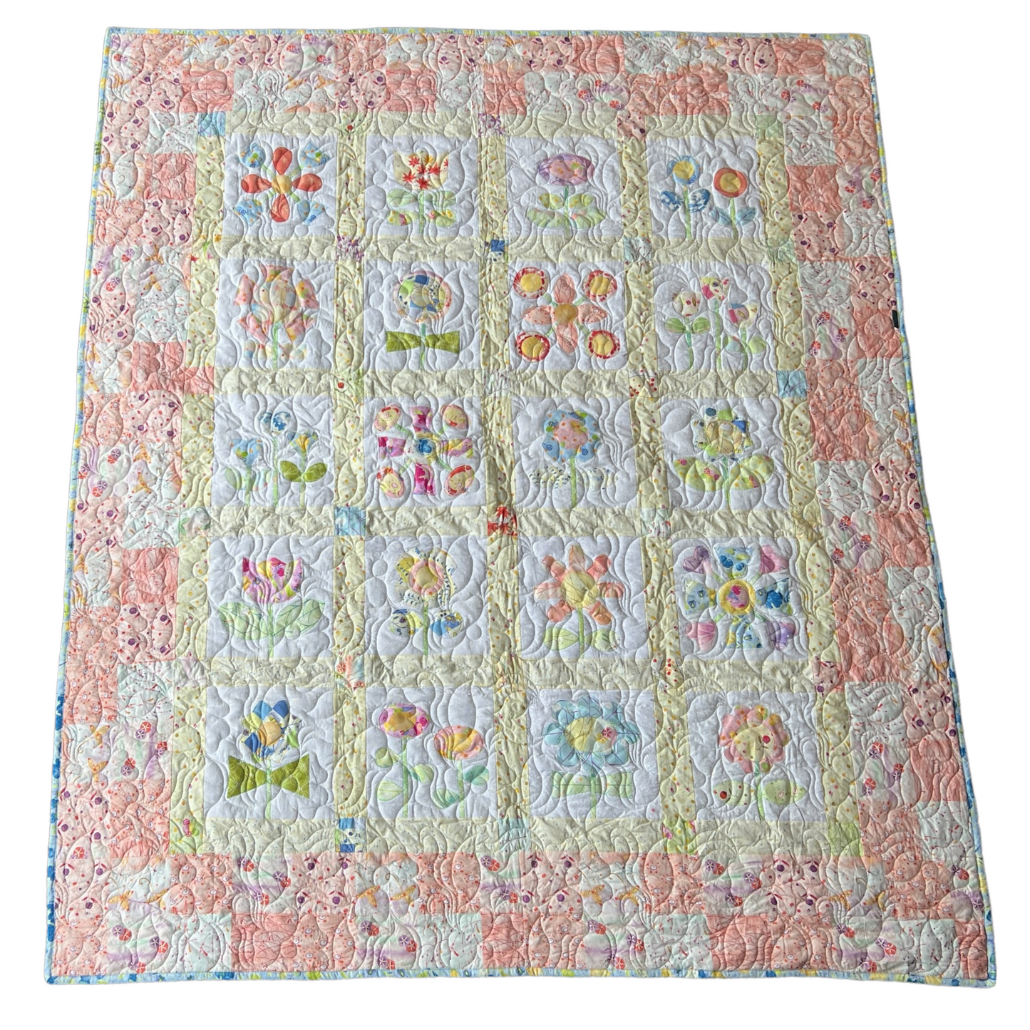 Quilt — Floral, Single Bed Quilt Baby & Toddler Car Seat Accessories Splash Quilting