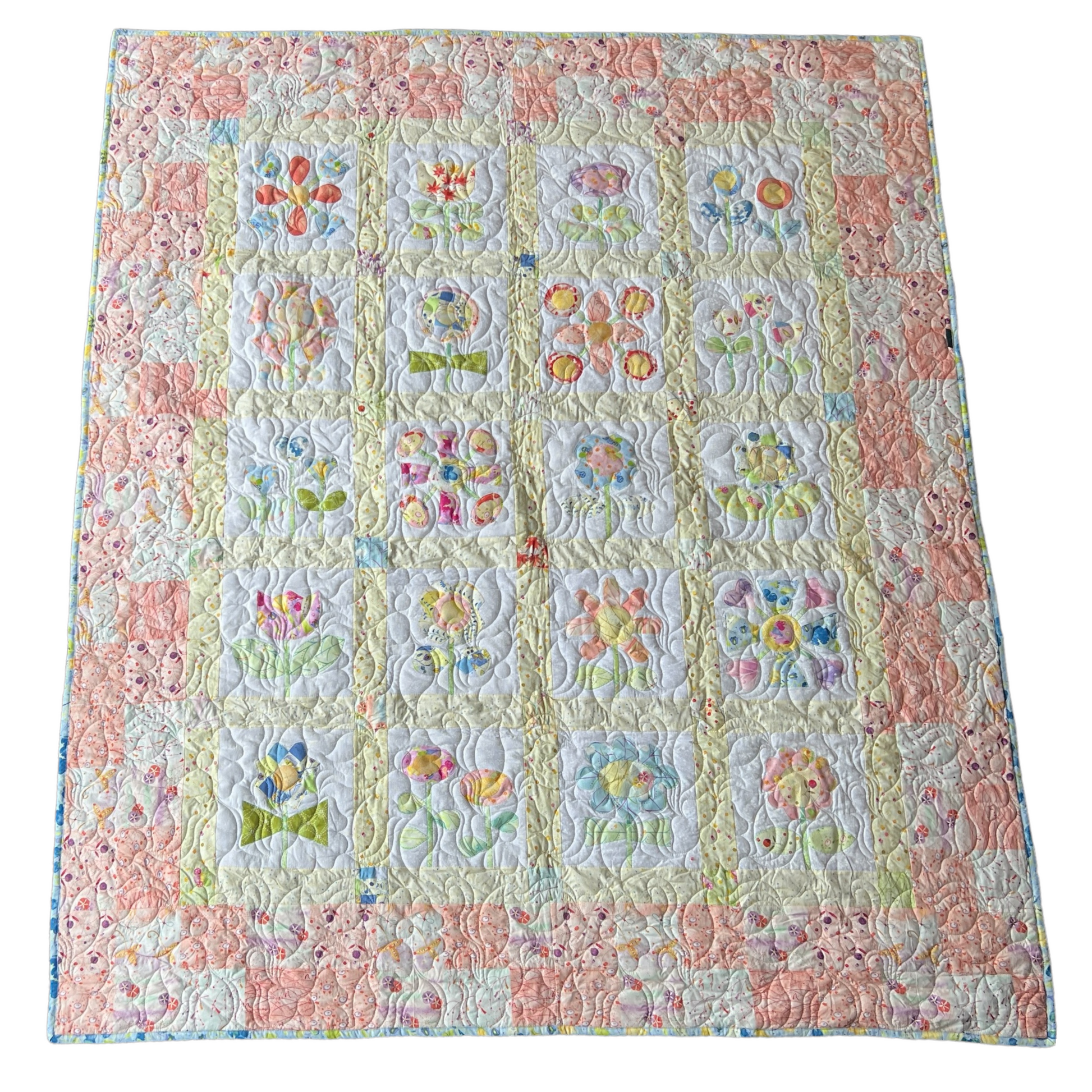 Quilt — Floral, Single Bed Quilt Baby & Toddler Car Seat Accessories Splash Quilting