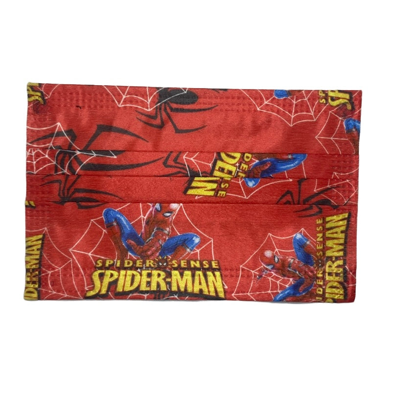 Disposable Printed Kids Masks Mask SPIRIT SPARKPLUGS Red Spiderman