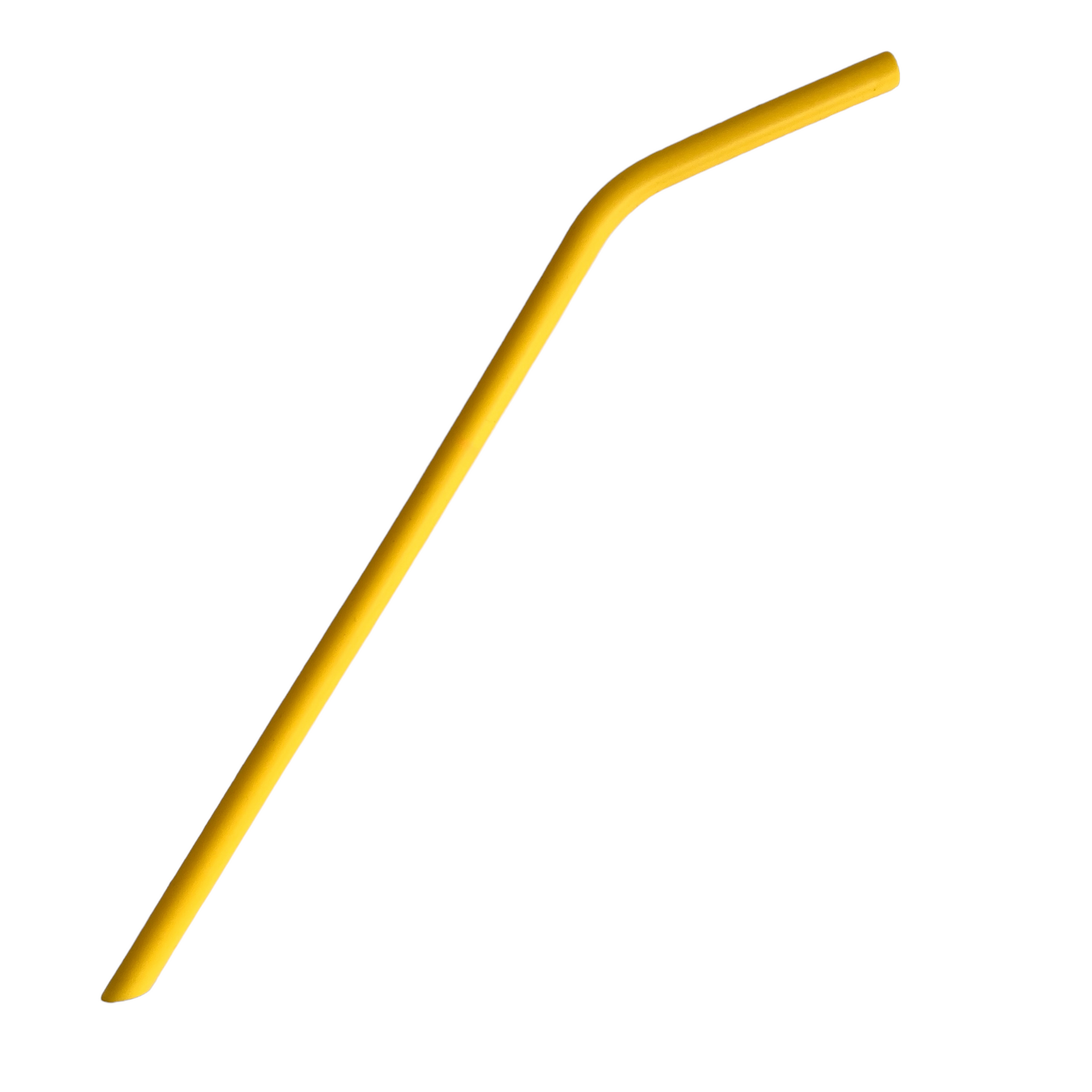 Tall Silicone Straws  SPIRIT SPARKPLUGS Yellow