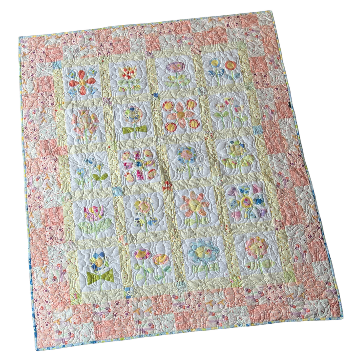 Quilt — Floral, Single Bed Quilt Baby & Toddler Car Seat Accessories Splash Quilting