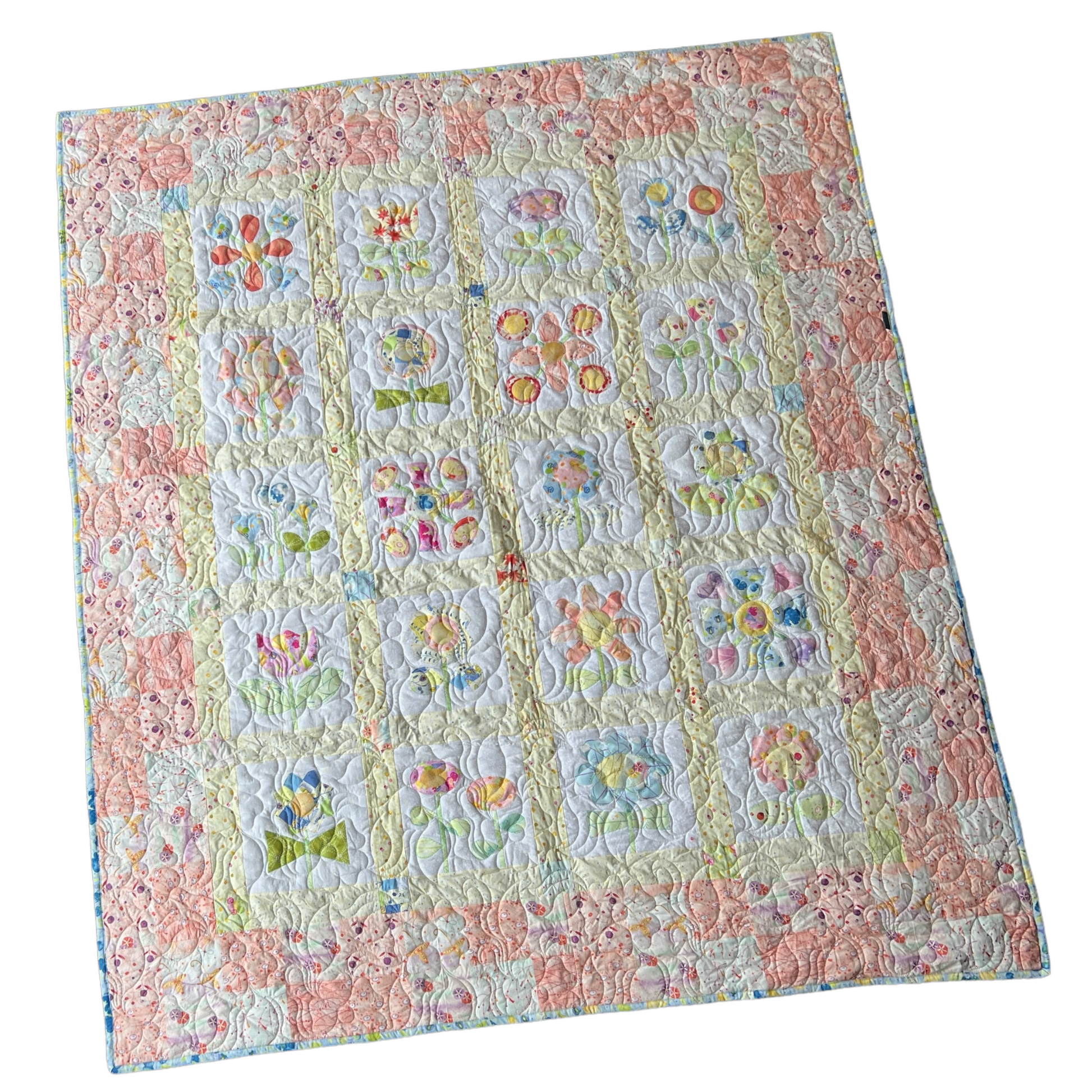 Quilt — Floral, Single Bed Quilt Baby & Toddler Car Seat Accessories Splash Quilting