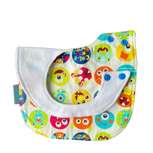 Rounded Side Fastener Bibs (assorted patterns) Bibs Splash Quilting