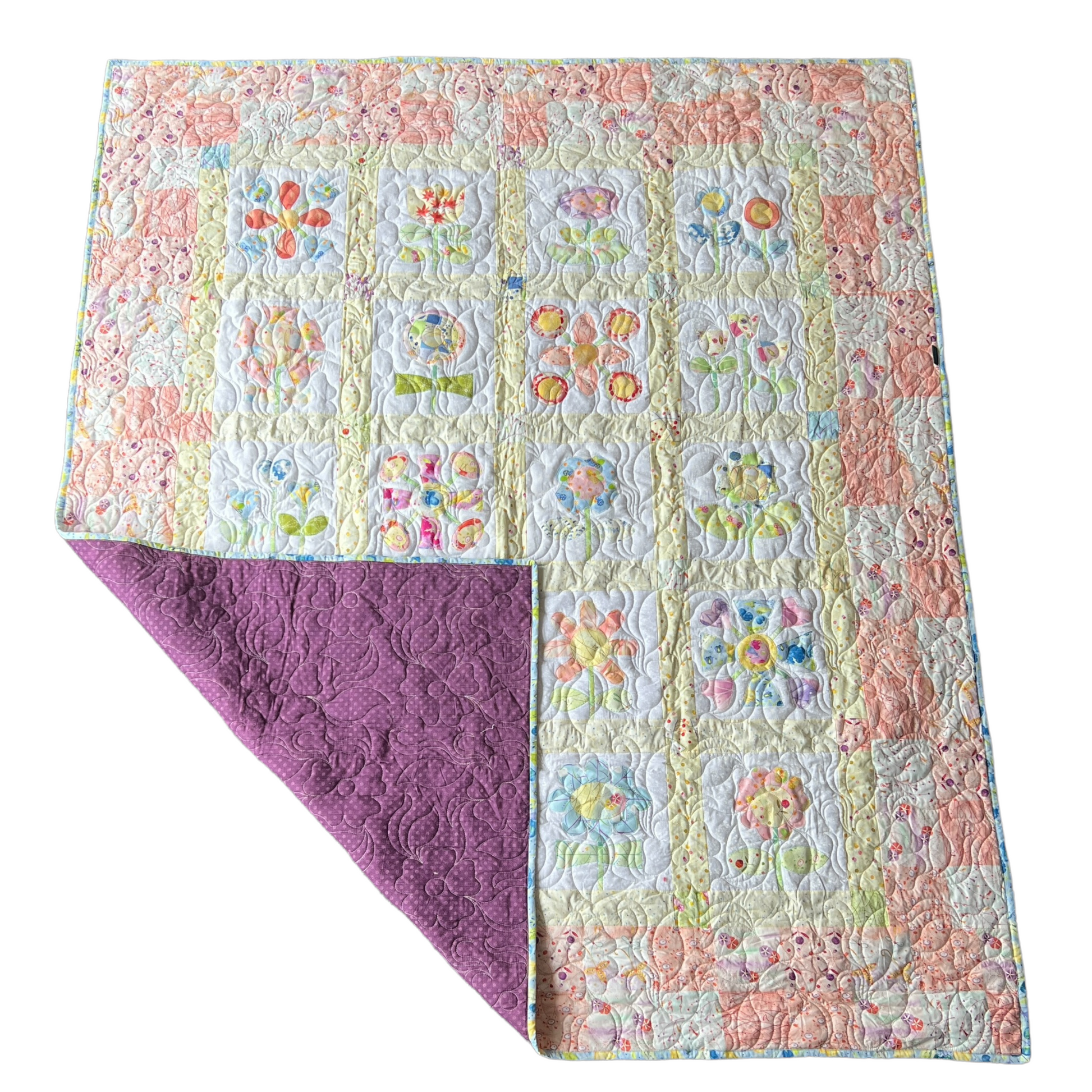 Quilt — Floral, Single Bed Quilt Baby & Toddler Car Seat Accessories Splash Quilting