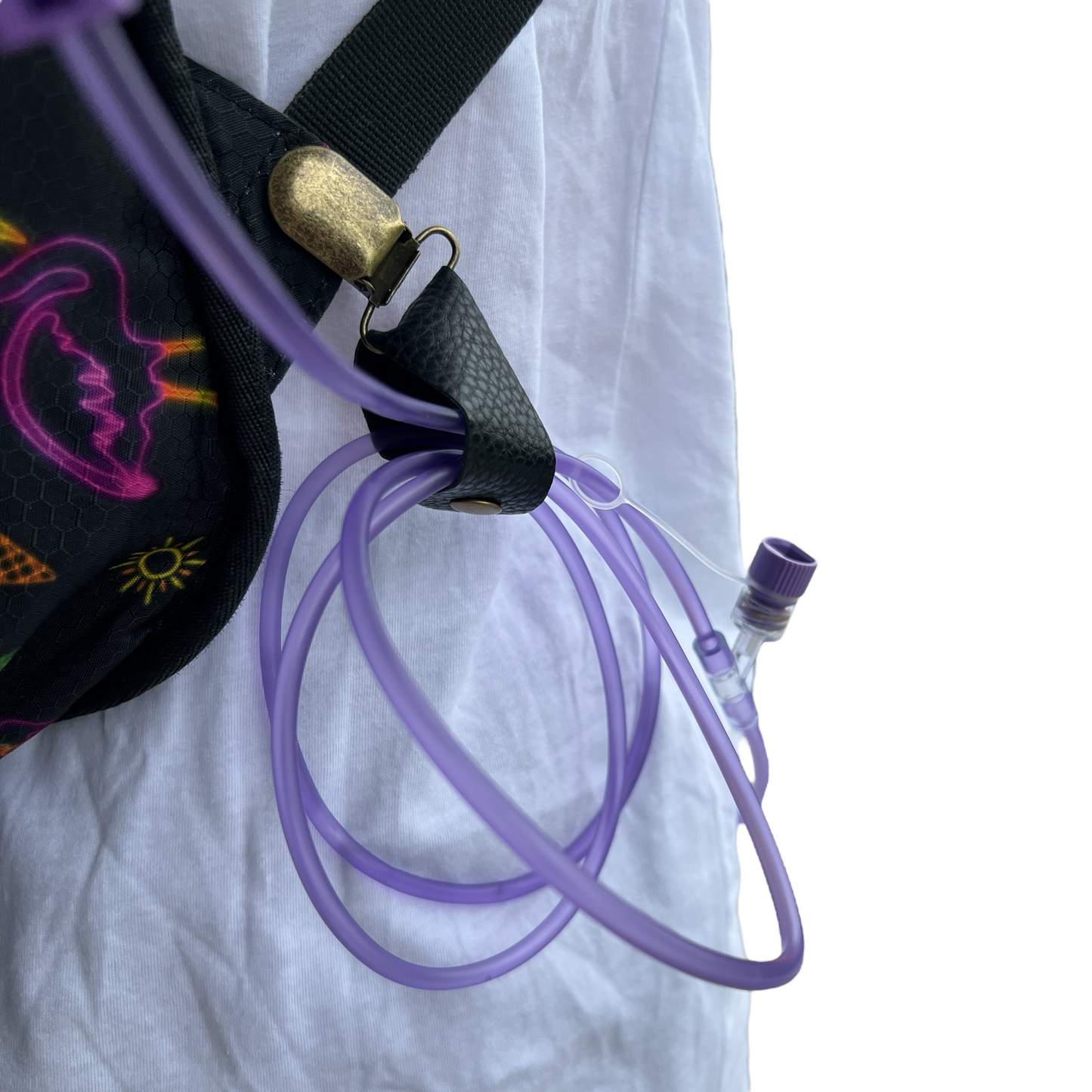 Leather Tubie Clip / Handbag Accessory  SPIRIT SPARKPLUGS