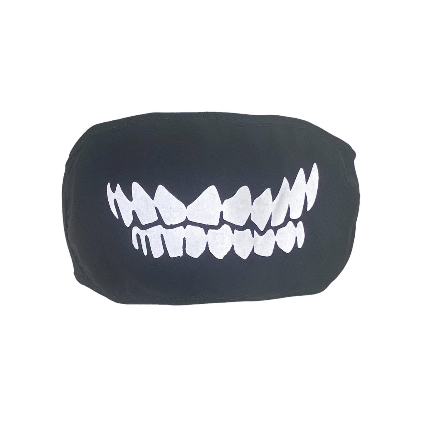 Adult Reusable Fabric Cotton Masks Mask SPIRIT SPARKPLUGS Snarling Teeth Black/White