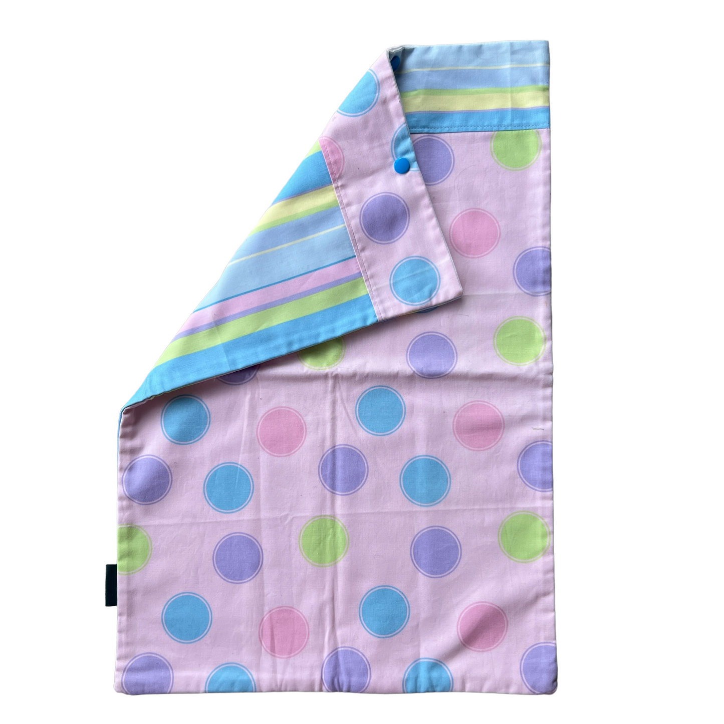 Reusable Cotton Nappy Bags Splash Quilting Polka dots and Stripes