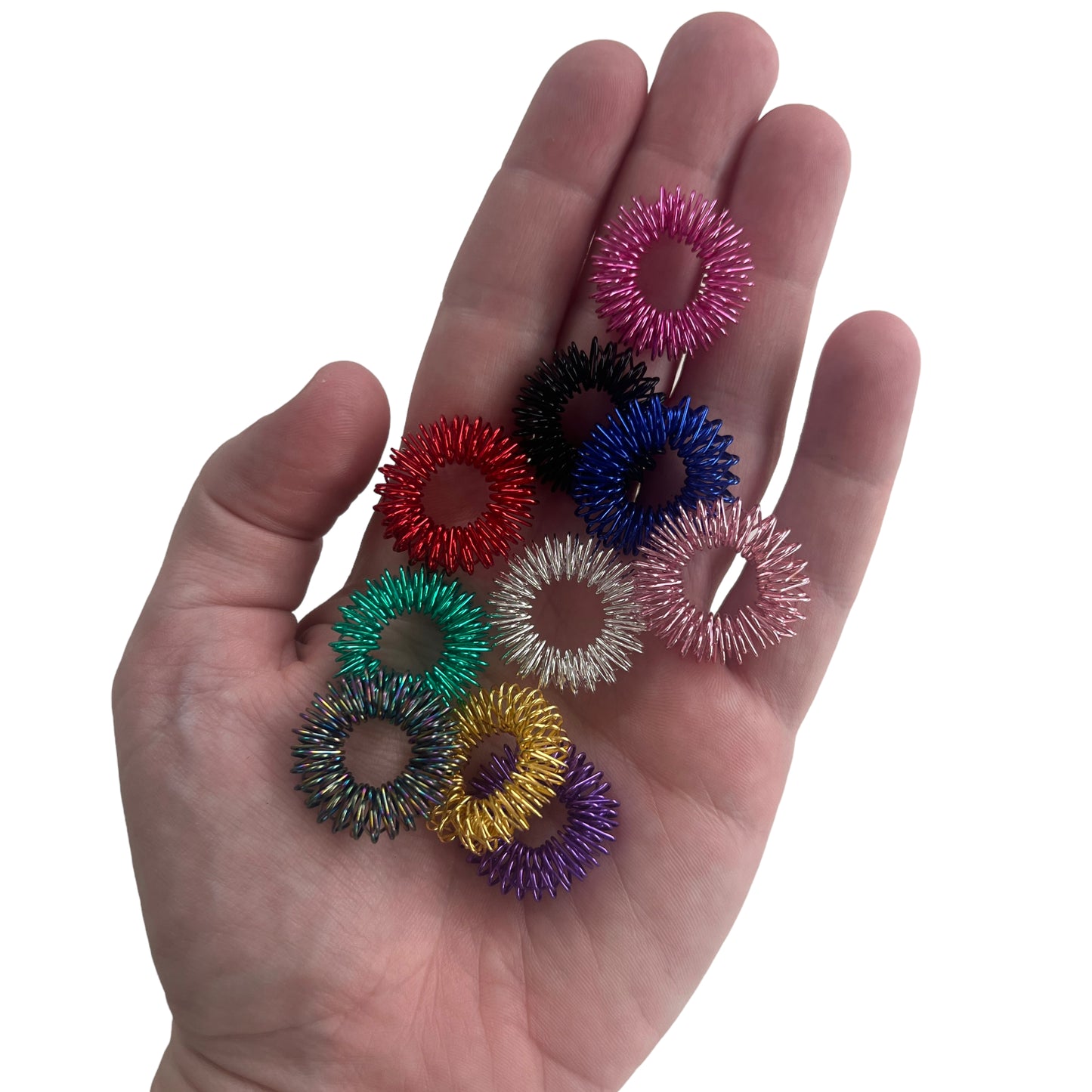 Coloured Acupuncture Pressure and Sensory Relief Ring