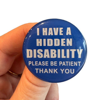 Pin — ‘I have a hidden disability’