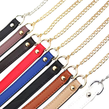 Bag Straps — Leatherette + Chain