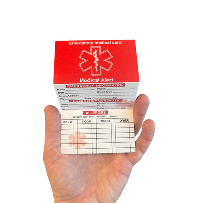 Medical Alert Card — Emergency Medical Card