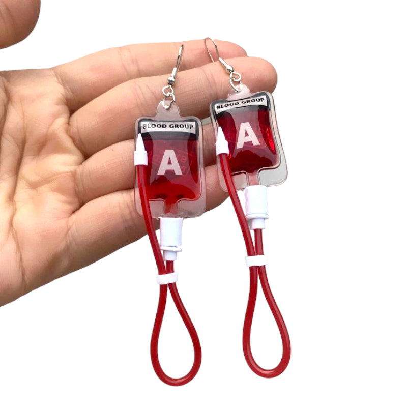 Earrings — Blood Transfusion Awareness
