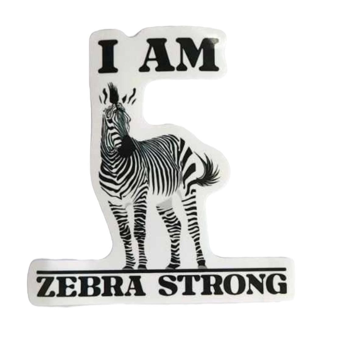 Sticker — Zebra Strong. Ehlers Danlos Awarenes