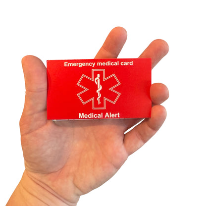Medical Alert Card — Emergency Medical Card